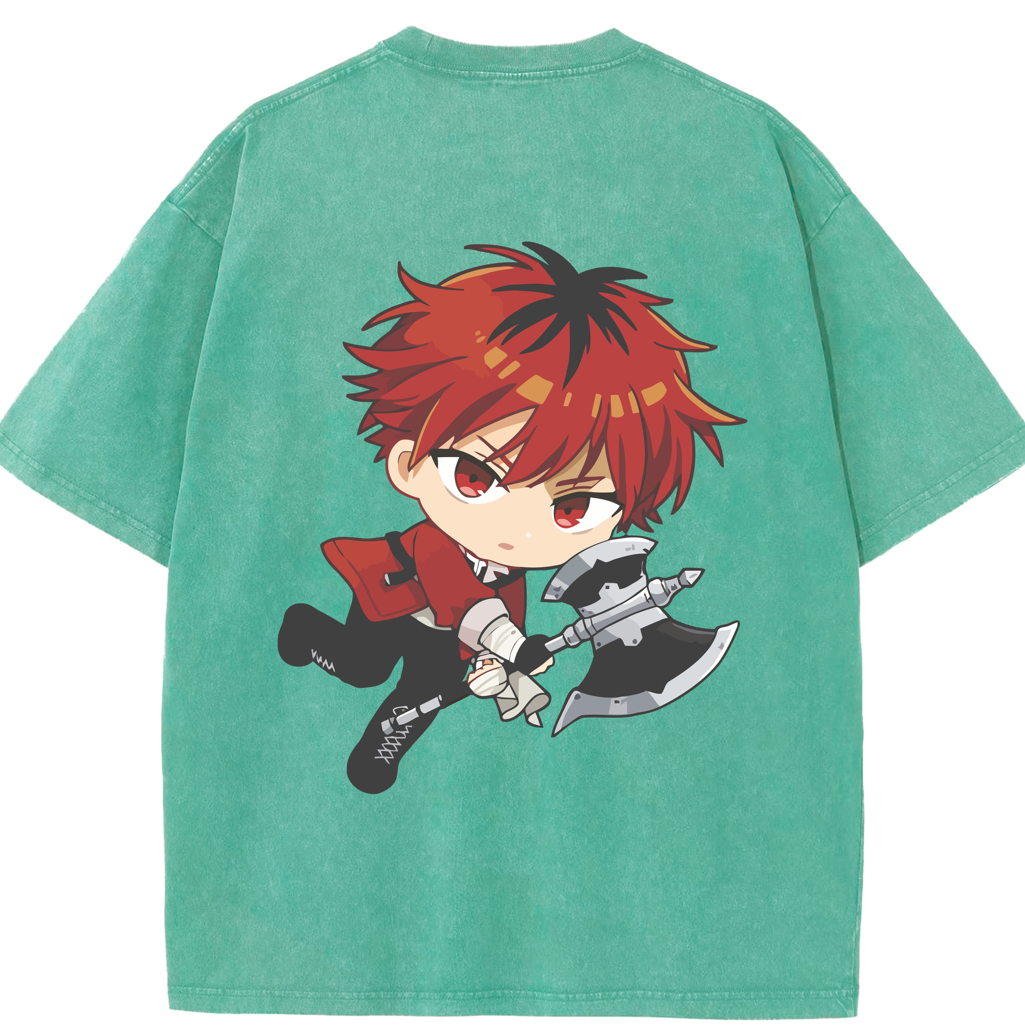 （画像用） 葬送のフリーレン Frieren 綿100% ヴィンテージ風 半袖Tシャツ（背面プリント）